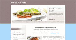 Desktop Screenshot of jidelnakocourek.cz